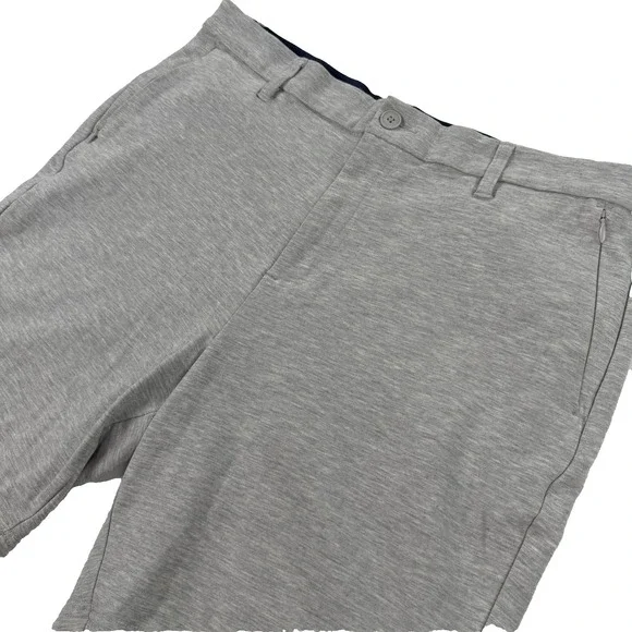 Mizzen And Main ProFlex Shorts Mens W38 8L Gray Stretch Performance Zip Pockets - Picture 3 of 11